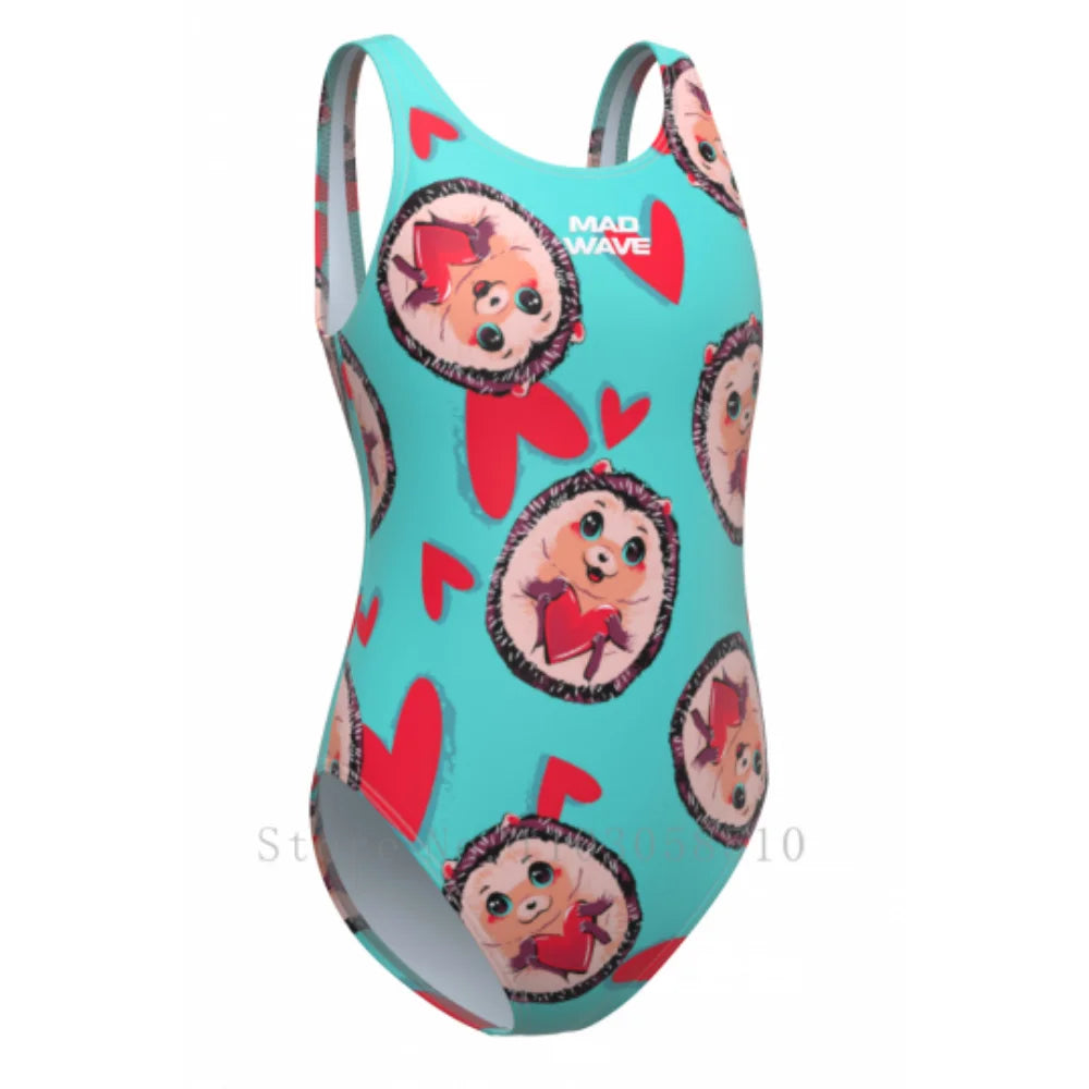 mad wave 8-14Years Girls Swimsuit Brand New Summer Children Girls One Piece Swimwear Swimsuits Beachwear Bathing Suits Monokini
