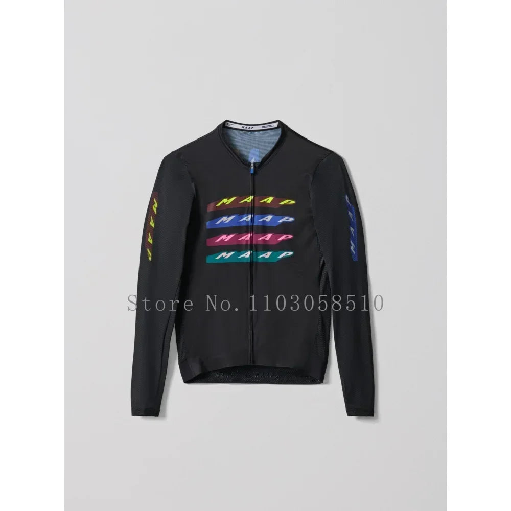 2025 Team High Quality Pro Cycling Jersey Men Woman Breathable Bicycle Clothing Road MTB Bike High-end Simple Long Sleeve Thin