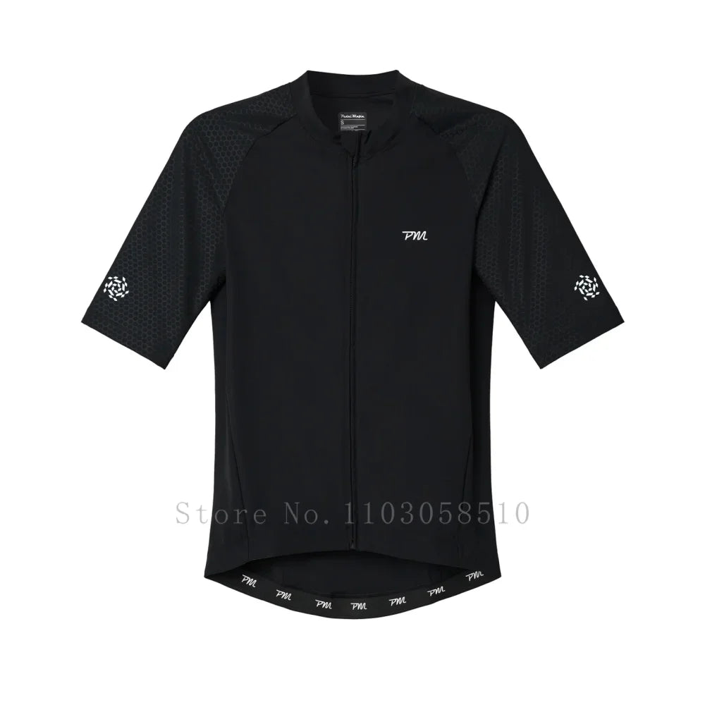 Pedal Mafia Summer Cycling Sweatshirt Set Men Short Sleeve MTB Jersey Men Cycling Clothing Bicycle Maillot ciclismo UPF50+ 2025