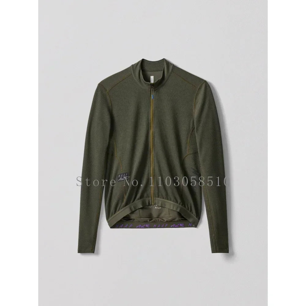 2025 Mens New Cycling Jersey Long Sleeve Clothing Race Road Bike Shirts Bicycle Tops MTB Uniform Maillot high quality