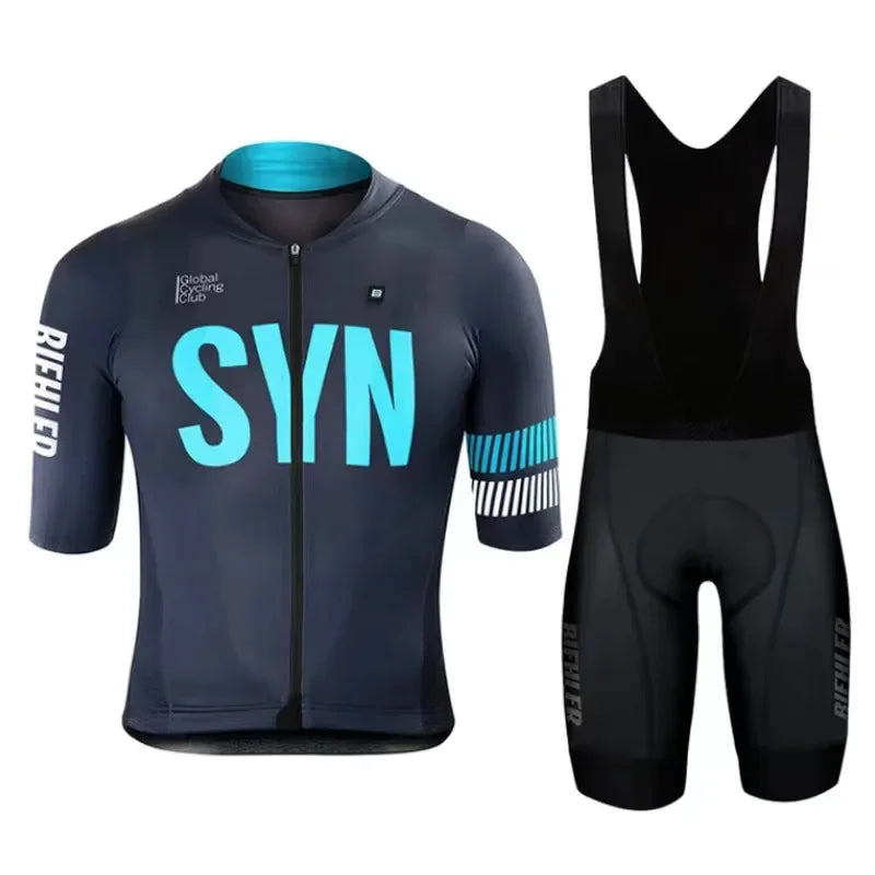 SYNful Quick Dry Short Sleeve Men's Cycling Clothing Set Mountain Bike Suit Summer 2024 Ciclismo Ropa Hombre