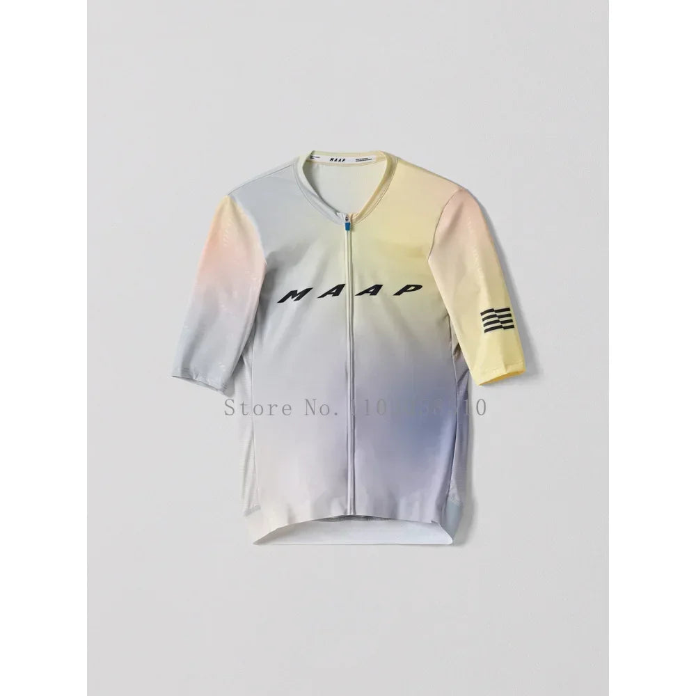 2025 Men Cycling Jersey Men MTB Road Bicycle Shirt Pro Team Short Sleeve Bike Clothes Mountain Bicycle Clothing  Downhill Jersey