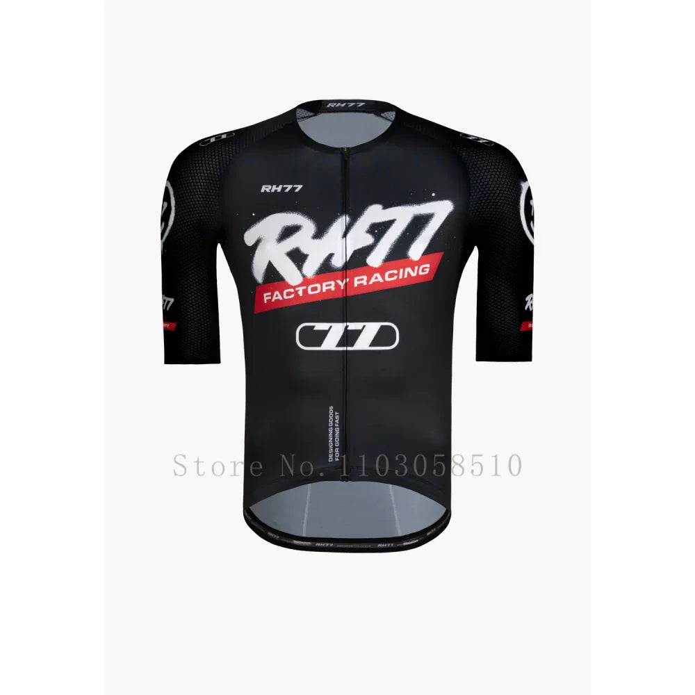 RH77 Short Sleeves Cycling Jerseys Breathable Quick Dry Bicycle Jersey Outdoor Sport Mountain Road Cycling Clothing high quality